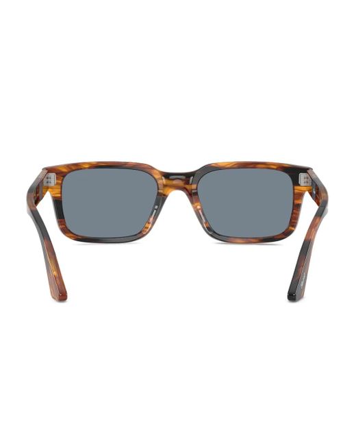 Persol Blue Striped Square Sunglasses for men