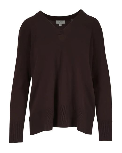 Pull À Col V Kinross Cashmere en coloris Brown