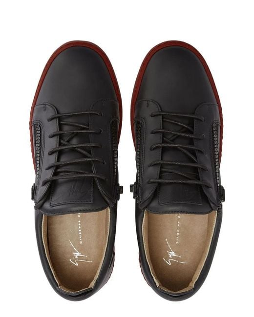 Giuseppe Zanotti Frankie Sneakers Mit Doppeltem Reißverschluss in Red für Herren