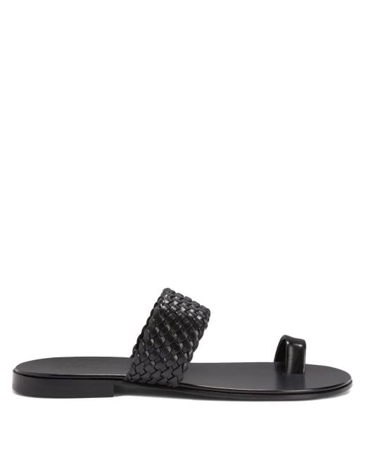 Giuseppe Zanotti Black Thibaut Slides for men
