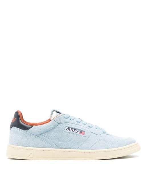 Autry Blue Medalist Suede Sneakers for men