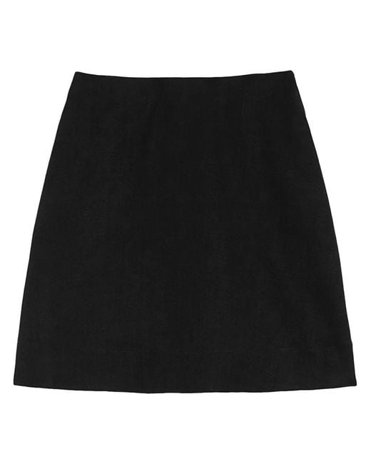 Jil Sander Black High-Waist A-Line Miniskirt