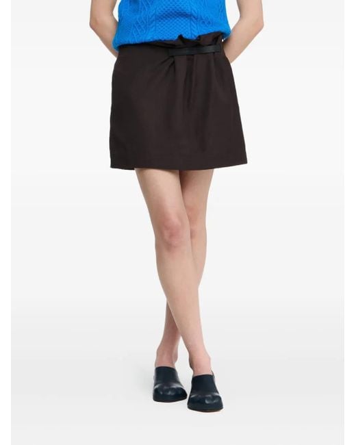 Falda corta fruncida J.W. Anderson de color Black