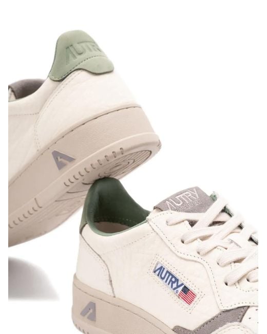 Autry Pink Medalist Leather Sneakers for men