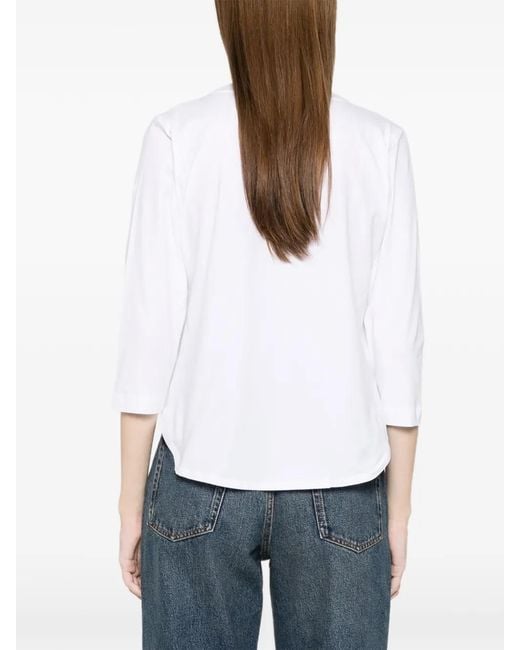 Whyci White Serafino Blouse