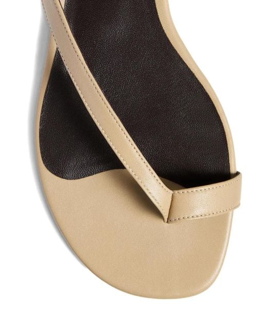 Khaite White Aimee Crossed-Strap Sandals