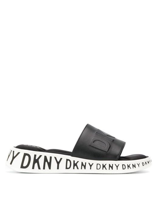 DKNY Black Mara Slide
