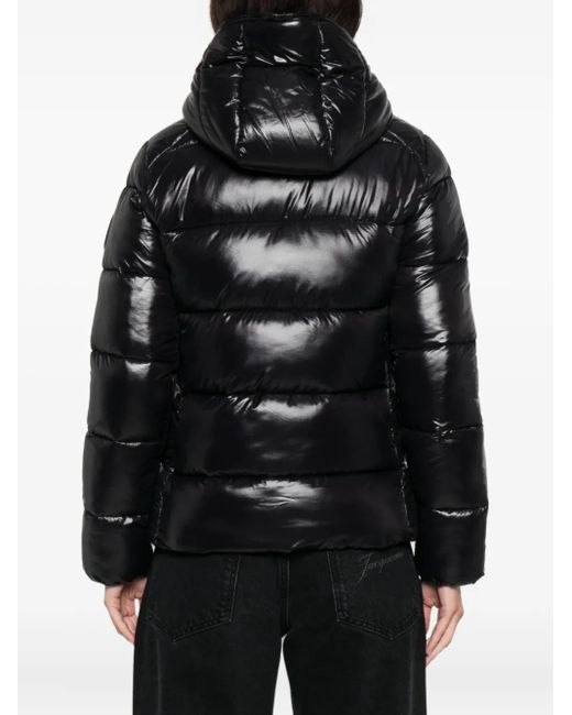 Save The Duck Black Hooded Padded Jacket