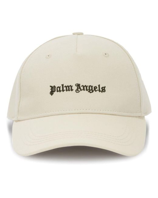 Cappello da baseball con ricamo di Palm Angels in Natural