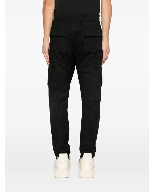 Rick Owens メンズ ブラック Mastodon ドローストリング カーゴパンツ