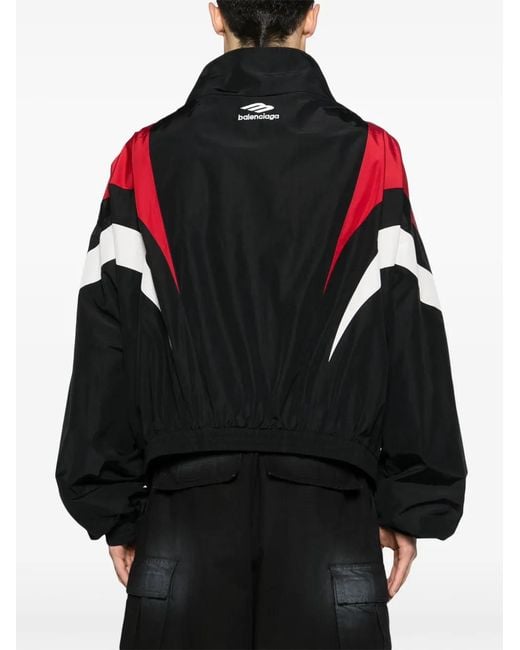 Balenciaga Red Colour-Block Bomber Jacket