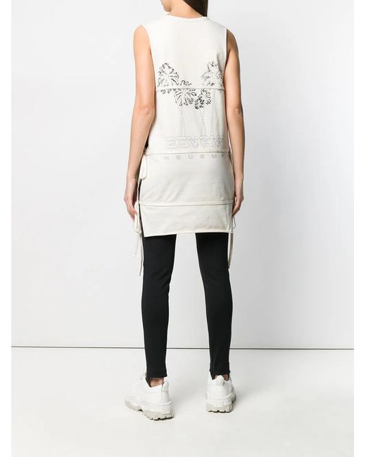 Ambush White Sleeveless Tie T-Shirt