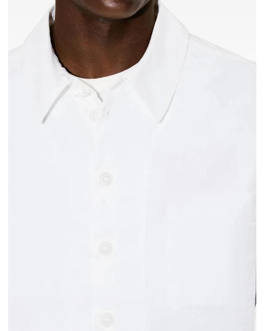 KENZO White Chedst-Pocket Shirt for men