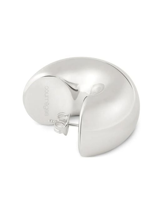 Courreges White Infinity Ohrringe