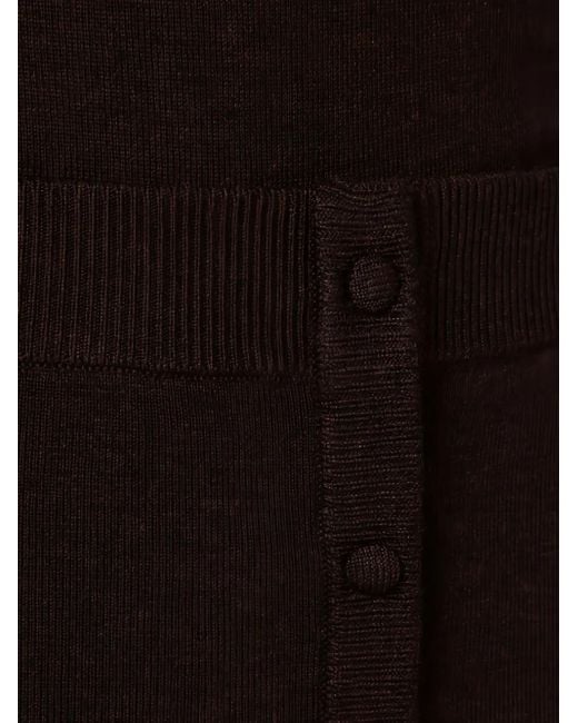 Victoria Beckham ボタン ニットスカート Black