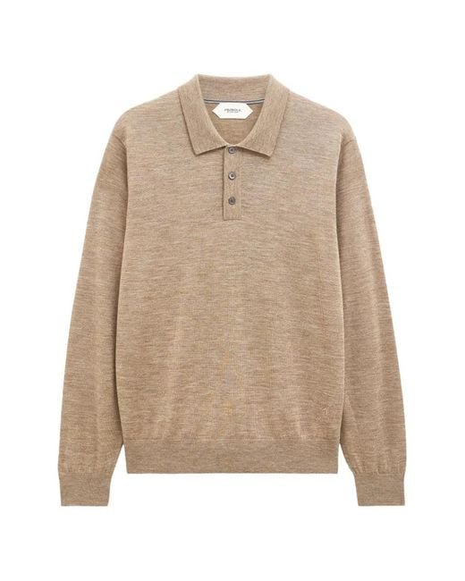 Pringle of Scotland Natural Button Polo-Collar Sweater for men