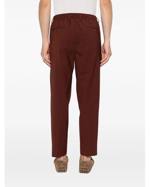 Briglia 1949 Brown Covents Drawstring Trousers for men