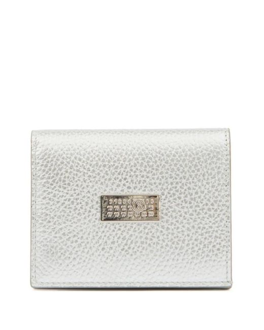 Cartera Numeric plegable MM6 by Maison Martin Margiela de color Gray