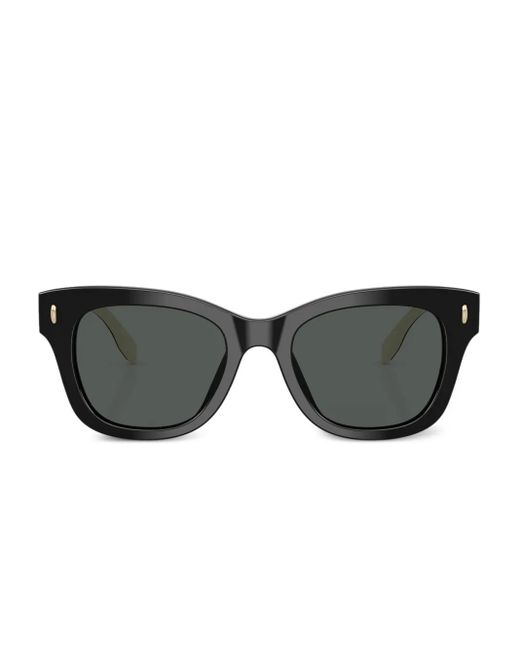 Tory Burch Black Two-Tone Square Sunglasses