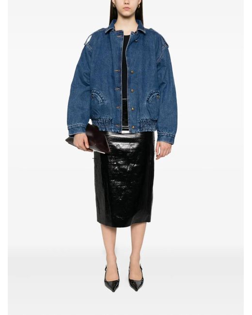 Blazé Milano Blue Elasticated Pocket Denim Jacket