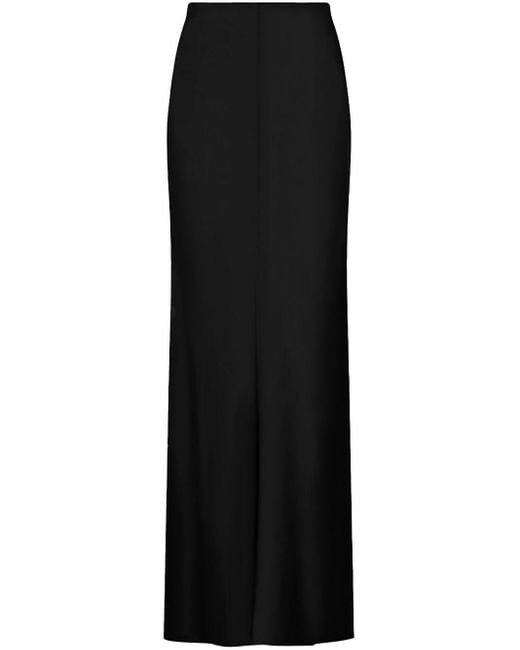Falda larga Laurina de cintura alta Silvia Tcherassi de color Black