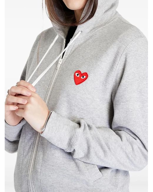 COMME DES GARÇONS PLAY White Cotton Jacket