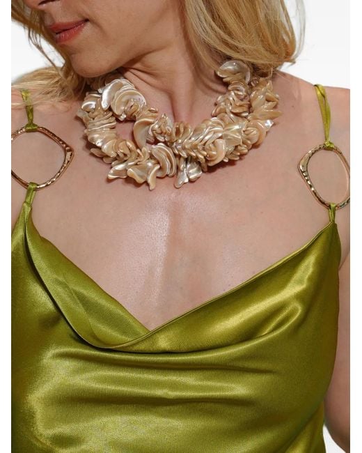 Elle Macpherson Metallic X Sonia Argint Collier En Nacre