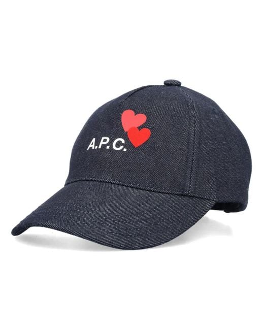 A.P.C. Blue Eden Blondie Denim Baseball Cap
