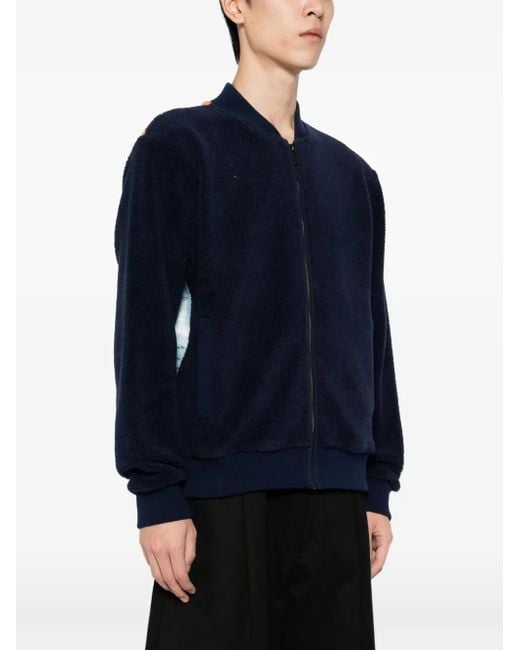 Agnes B. Blue Classe Bomber Jacket for men