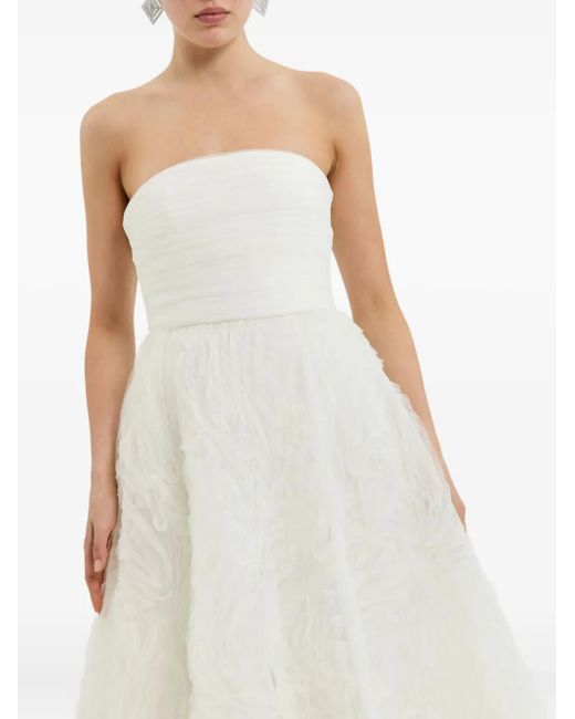 Rebecca Vallance White Willow Strapless Textured Bridal Gown