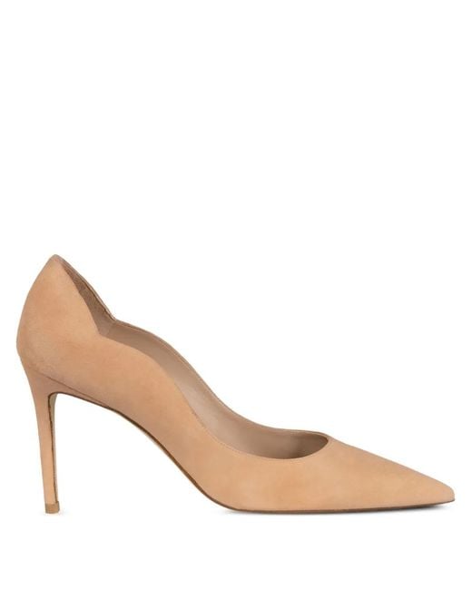 Stuart Weitzman Natural 90Mm Pointed-Toe Heeled Pumps