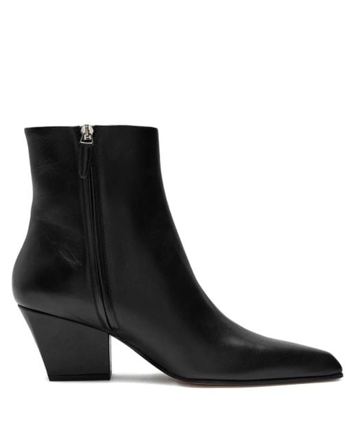 Paris Texas Black Spitze Jane Stiefel mit Blockabsatz