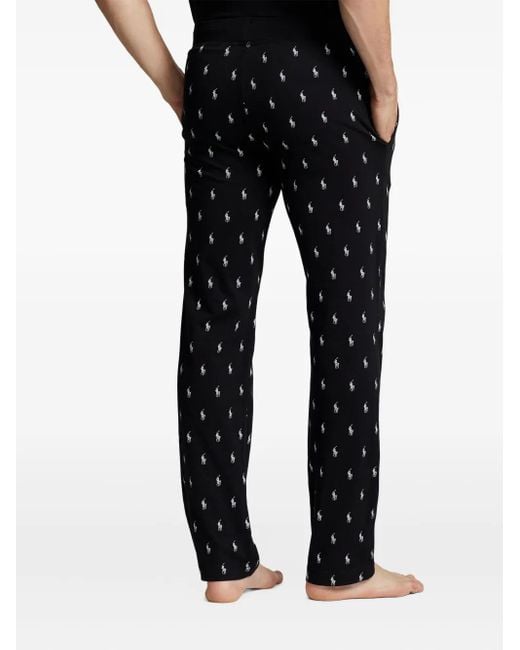 Polo Ralph Lauren Gray Signature Pony Cotton Pyjama Trousers for men