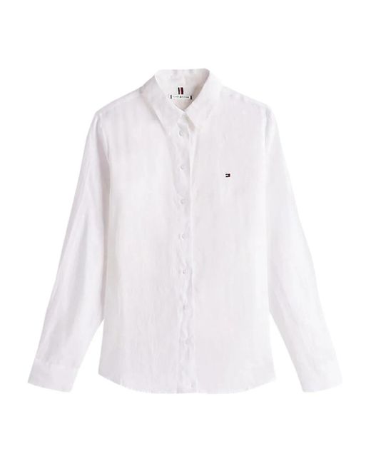 Tommy Hilfiger White Linen Shirt