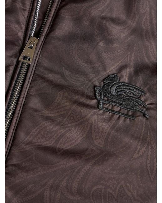 Etro Black Bomber Clothing for men