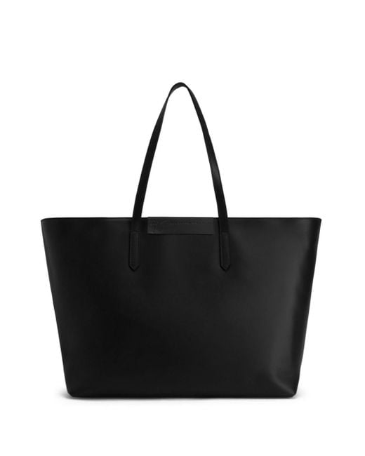 Giuseppe Zanotti Black Macis Leather Tote Bag