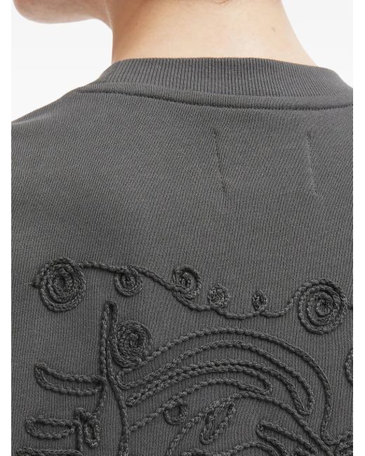 Musium Div. Besticktes Sweatshirt in Black für Herren