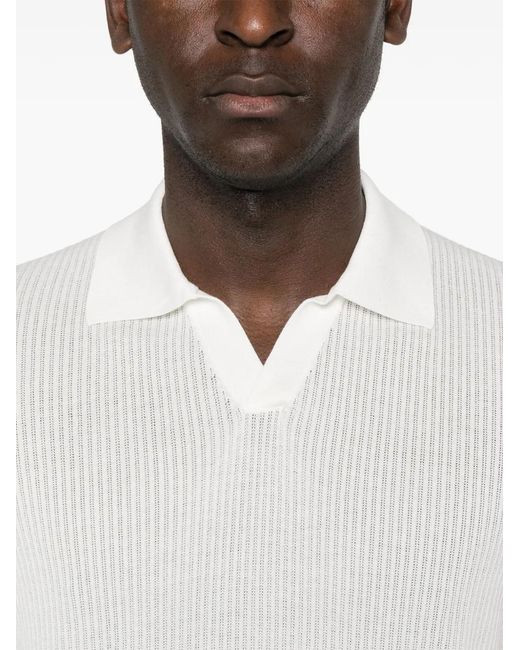 Fedeli Bambu Poloshirt in het White voor heren