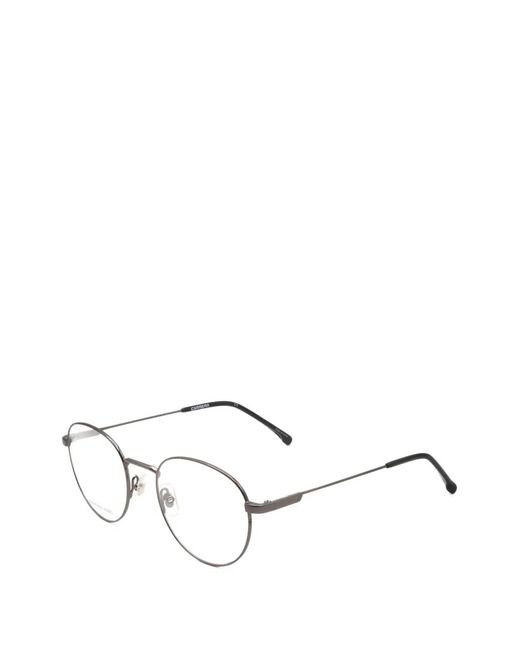 Carrera White Round-Frame Glasses for men