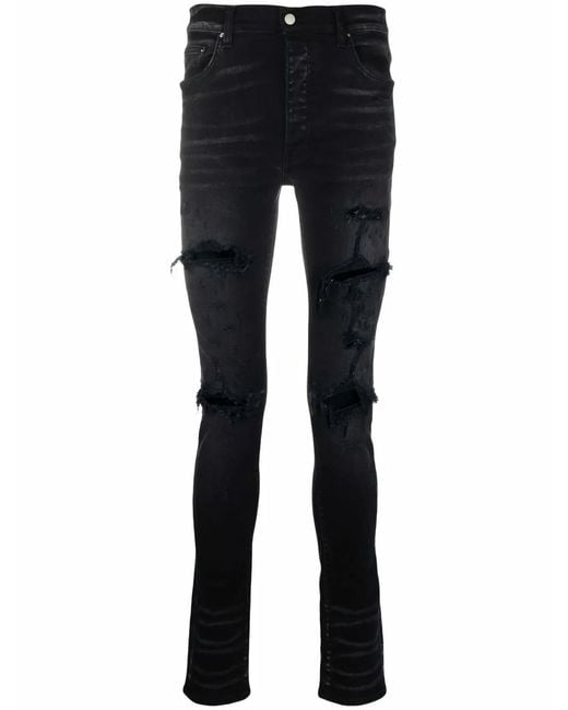 Amiri Blue Trasher Plus Skinny Jeans for men