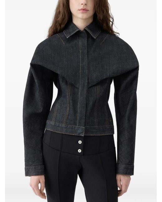 Jacquemus Black Veste The Châle En Jean