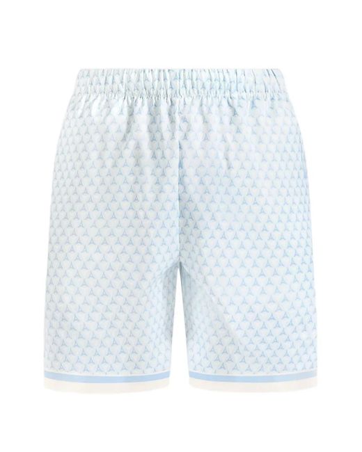 Manière De Voir Blue Jordan Eiffel Monogram Shorts for men
