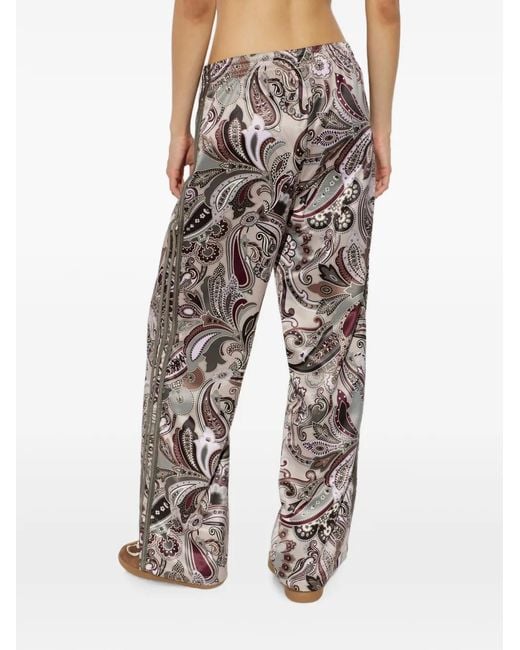 Adidas White Liberty London Firebird Satin Trackpant