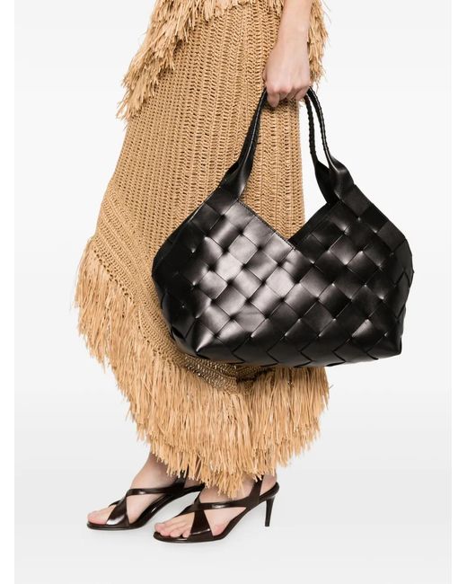 Dragon Diffusion Black Woven Tote Bag