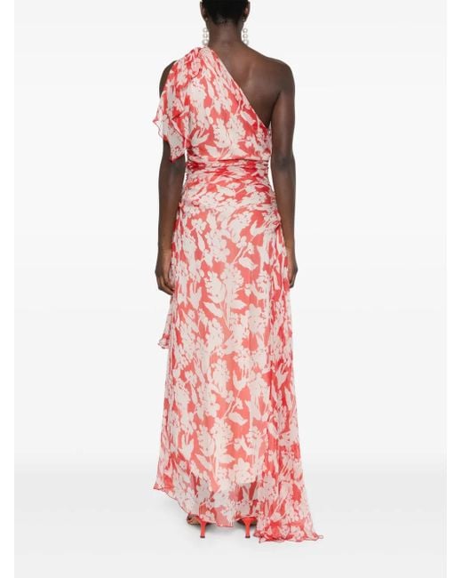 Victoria Beckham Pink One-shoulder Dress