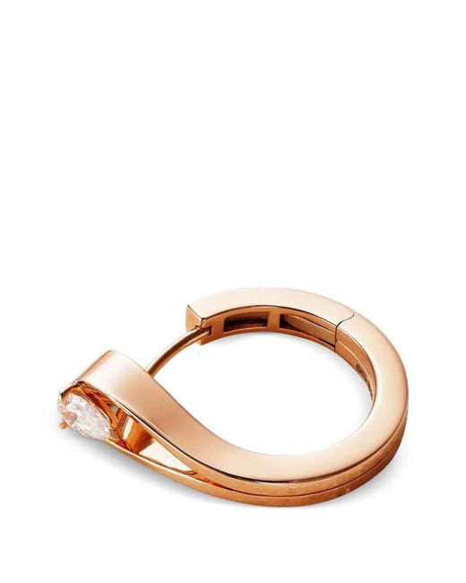Repossi Pink Boucle D'Oreille Serti Pavée De Diamants