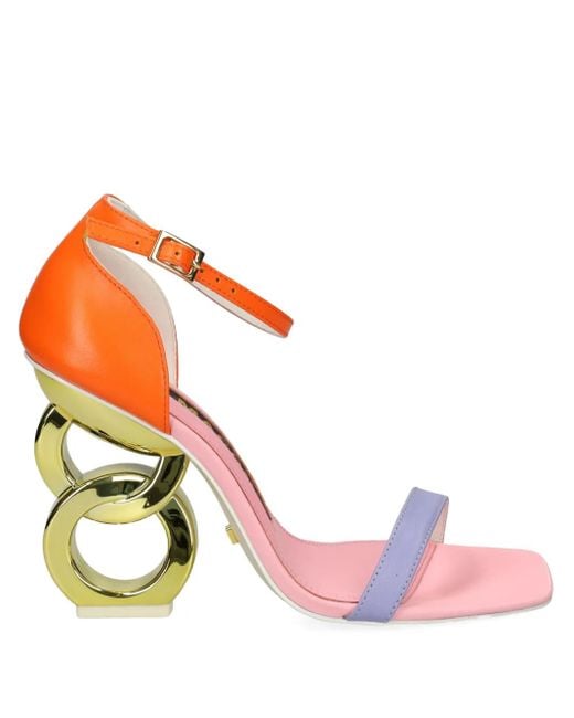 Kat Maconie Pink 105Mm Suzu Chain-Heel Sandals