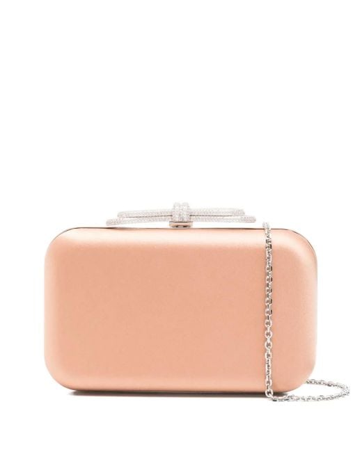 Mach & Mach Clutch Verfraaid Met Kristallen in het Pink