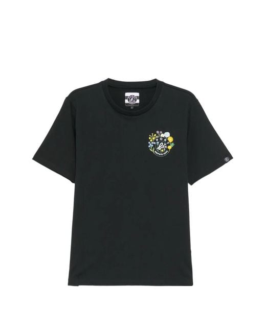 SPORT b. by agnès b. Black Logo-Print T-Shirt for men