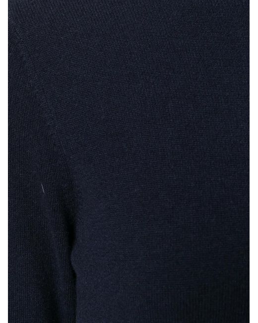 N.Peal Cashmere Blue Polo Neck Sweater